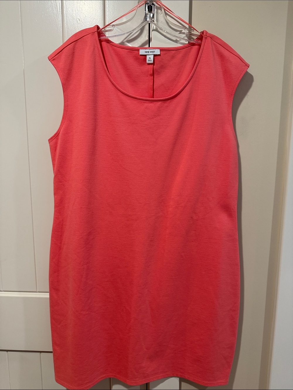 NWOT NINE WEST Size XL Coral Sleeveless Dress